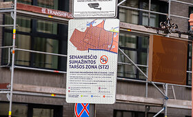 Sumažintos tar&scaron;os zona Kauno senamiestyje