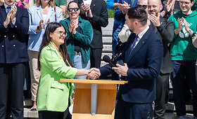 Laisvės ir Žaliųjų partijos pristatė bendrą kandidatę į Kauno merus