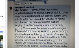 Buvęs &bdquo;Pfizer&ldquo; viceprezidentas Michaelas Yeadonas esą gąsdina, kad vakcinos nuo COVID-19 sunaikins žmoniją