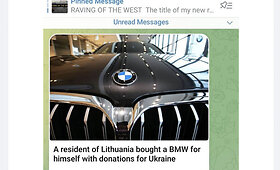 Istorija apie lietuvį, kuris už ukrainiečiams surinktus pinigus nusipirko BMW, pasiekė ir Ukrainą