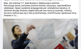 Internete pasipylė klaidinančios ESBO stebėtojų nedalyvavimo prezidento rinkimuose interpretacijos