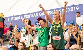 Lietuvos 3x3 rinktinė pergalingai startavo Europos žaidynėse