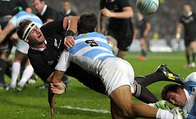 Regbio čempionatas: Naujoji Zelandija nugalėjo Argentiną, PAR įveikė Australiją