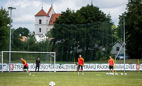 &bdquo;Trakų&ldquo; futbolo klubo treniruotė