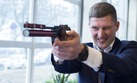 &Scaron;iuolaikinės penkiakovės spaudos konferencija