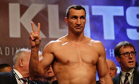 Vladymyras Klyčko ir Anthony Joshua svėrimai