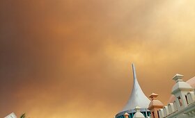 Kokie vaizdai vie&scaron;butyje Turkijoje, kuriame apsistojęs Eduardas