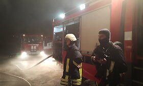 Klaipėdoje degė sandėlis