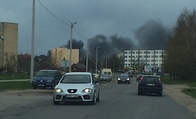 Skaitytojų galerija: Panevėžyje užsidegė gyvenamasis namas
