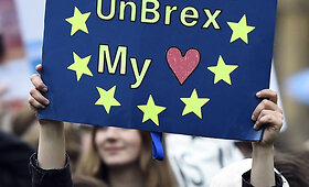 &bdquo;Brexshit&ldquo;: minios žmonių Londone prisiekinėjo meilę Europos Sąjungai