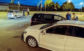 Nereguliuojamoje sankryžoje Klaipėdoje susidūrė trys automobiliai