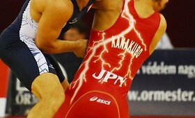 Aleksandro Kazakevičiaus ir Takehiro Kanakubo kova pasaulio imtynių čempionate