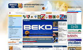 LKL ir Lietuvos krep&scaron;inio klubų interneto svetainės rugsėjo 26 dieną