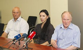 Rankininkų spaudos konferencija