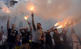 Ukrainos futbolo sirgalių vienybės mar&scaron;as