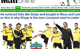 Svarbiausių Anglijos sporto naujienų straipsniai apie Jurgeną Kloppą