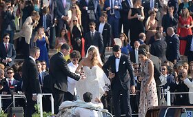 &bdquo;Real&ldquo; puolėjo Alvaro Morata ir Alice Campello vestuvės