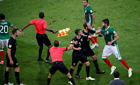 Mu&scaron;tynės tarp Naujosios Zelandijos ir Meksikos futbolininkų