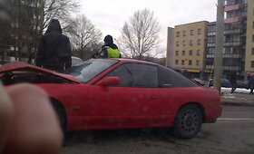 Dėl avarijos Vilniuje Antakalnio gatvėje susidarė automobilių spūstis