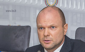 Naglio Puteikio spaudos konferencija &bdquo;Kas ves Lietuvos centro partiją į Seimo rinkimus 2020 metais? Sąra&scaron;o lyderių ir atnaujinto partijos pavadinimo pristatymas visuomenei&ldquo;.