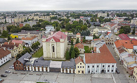 Kėdainių miestas su dronu