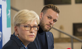 TS-LKD spaudos konferencija belaukiant LR Seimo rinkimų rezultatų II