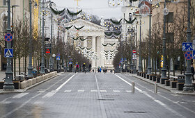 Vilniaus centras pirmą Kalėdų dieną
