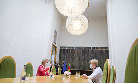Ingridos &Scaron;imonytės ir Ursula von der Leyen susitikimas