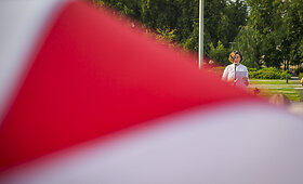 Luki&scaron;kių aik&scaron;tėje vyko solidarumo su baltarusėmis diena