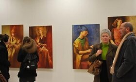 Duris atvėrė tapytojo B.Rutkausko paroda &bdquo;Būsenos&ldquo; galerija