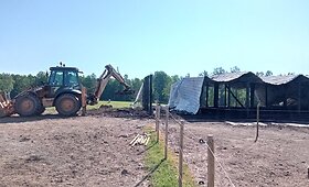 Arklių slėnyje įvykęs gaisras atėmė i&scaron; arklių namus