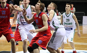Kauno &bdquo;Žalgirio&ldquo; ir Maskvos CSKA jaunimo komandų mū&scaron;is dėl pirmosios vietos Eurolygos B grupėje