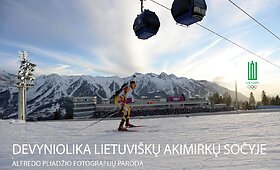 Fotografo Alfredo Pliadžio paroda &bdquo;Devyniolika lietuvi&scaron;kų akimirkų Sočyje&ldquo;