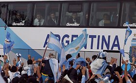 Argentinos futbolo rinktinė sugrįžo namo