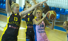 LMKL čempionate  Kauno &bdquo;Aistės-LSU-Paradis&ldquo; krep&scaron;ininkės 79:59  nugalėjo Vilniaus &bdquo;Jaunųjų talentų&ldquo; ekipą