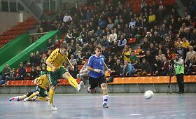 Lietuvos salės futbolininkų pergalė Europos čempionato atrankoje