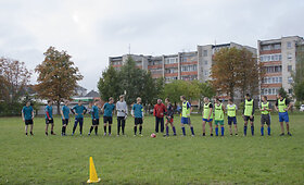 Tel&scaron;ių rajono 8x8 futbolo pusfinalio akimirkos