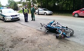 Per avariją Vilniaus rajone nukentėjo motociklininkas