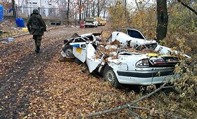 Donecko oro uosto gynėjai: pragaras Peskuose