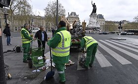 Prancūzijoje per protestus dėl darbo rinkos reformų prasiveržė smurtas