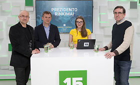 15min studijoje - prezidento rinkimų aptarimas