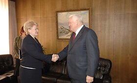 Dalia Grybauskaitė ir Algirdas Brazaukas