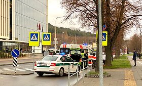 Vilniuje Saltoni&scaron;kių gatvės perėjoje partrenktas žmogus