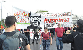 Dėl George'o Floydo nužudymo protestai plinta visame pasaulyje