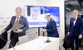 Partijos Kartų solidarumo sąjunga-Santalka Lietuvai prie&scaron;rinkiminė spaudos konferencija
