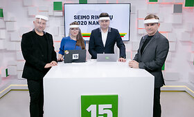 15min studijoje &ndash; speciali transliacija 2020-ųjų Seimo rinkimų rezultatus aptarti