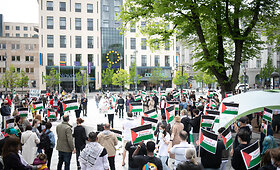 Protesto akcija &bdquo;A&scaron; esu palestinietis&ldquo;