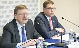 Spaudos konferencija apie valstybės įmonės &bdquo;Registrų centras&ldquo; planuojamus sumažinti teikiamų paslaugų įkainius