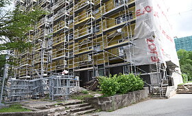 Renovuojami studentų bendrabučiai Saulėtekyje