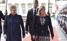 Lietuvos ir Kroatijos prezidenčių Dalios Grybauskaitės ir Kolindos Grabar-Kitarovič susitikimas 